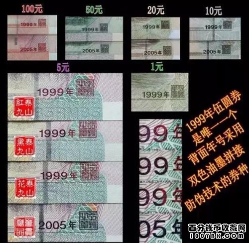 1999版5元人民币
